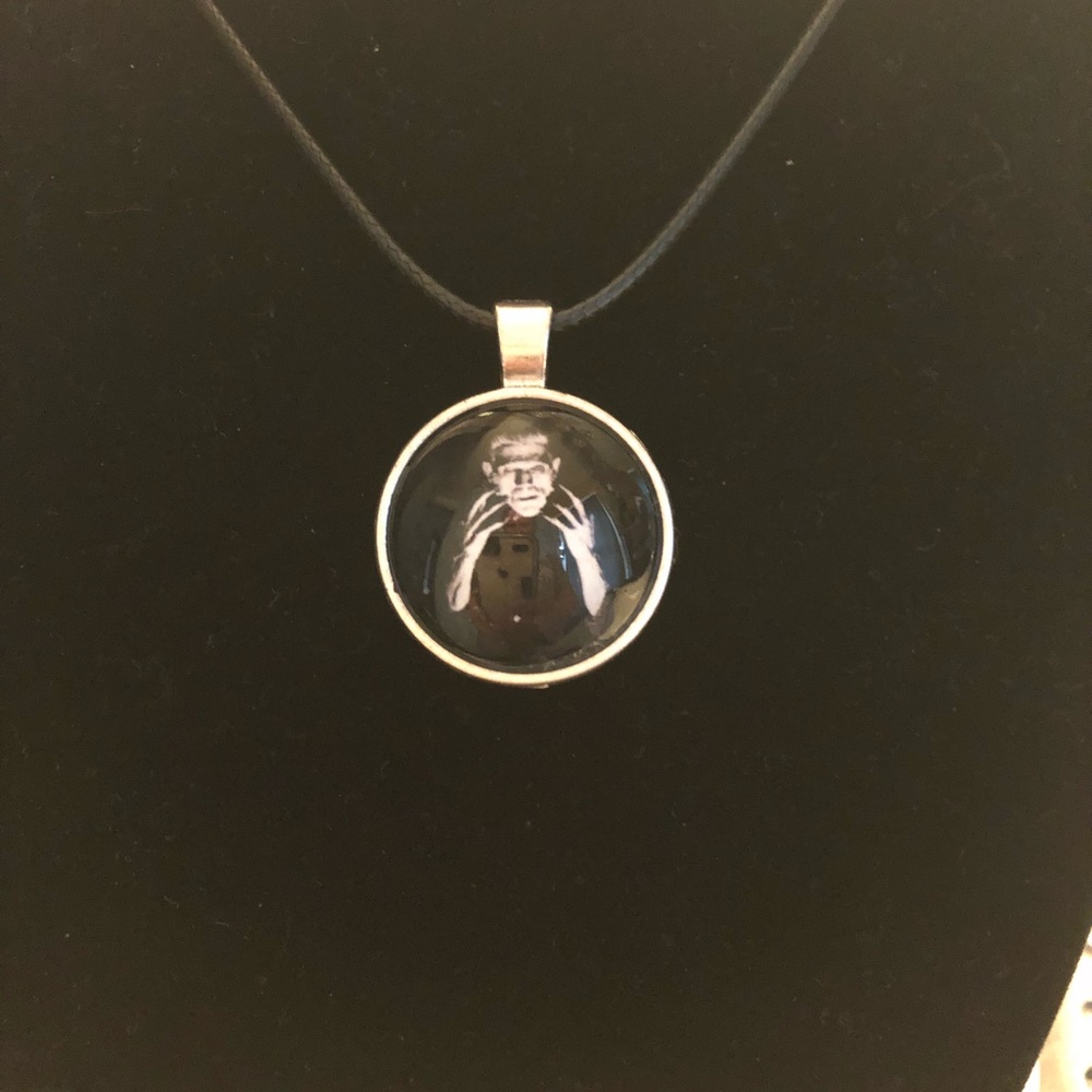 Frankenstein inspired  18” adjustable pendant